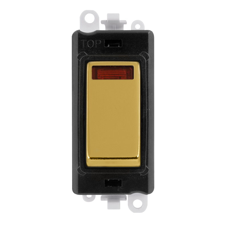 Click Gird Pro 20AX DP Black Insert Switch Module with Neon GM2018NBKxx