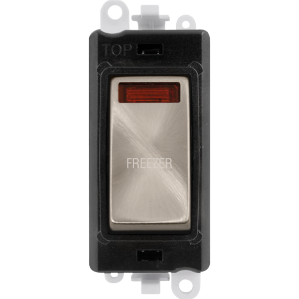 Click Gird Pro 20AX DP FREEZER Black Insert Switch Module with Neon GM2018NBKxx-FZ
