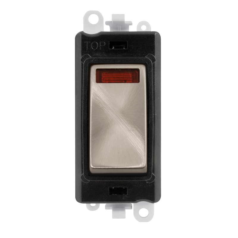 Click Gird Pro 20AX DP Black Insert Switch Module with Neon GM2018NBKxx