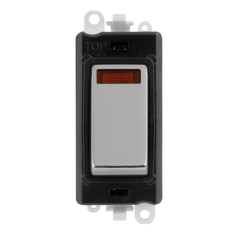 Click Gird Pro 20AX DP Black Insert Switch Module with Neon GM2018NBKxx