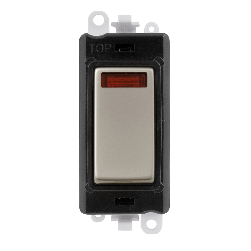 Click Gird Pro 20AX DP Black Insert Switch Module with Neon GM2018NBKxx