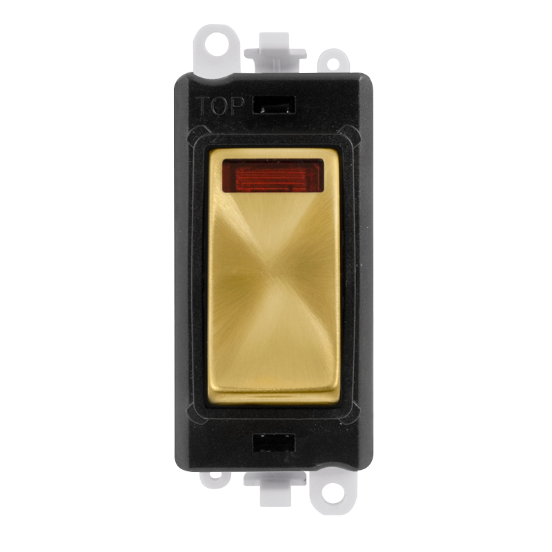 Click Gird Pro 20AX DP Black Insert Switch Module with Neon GM2018NBKxx