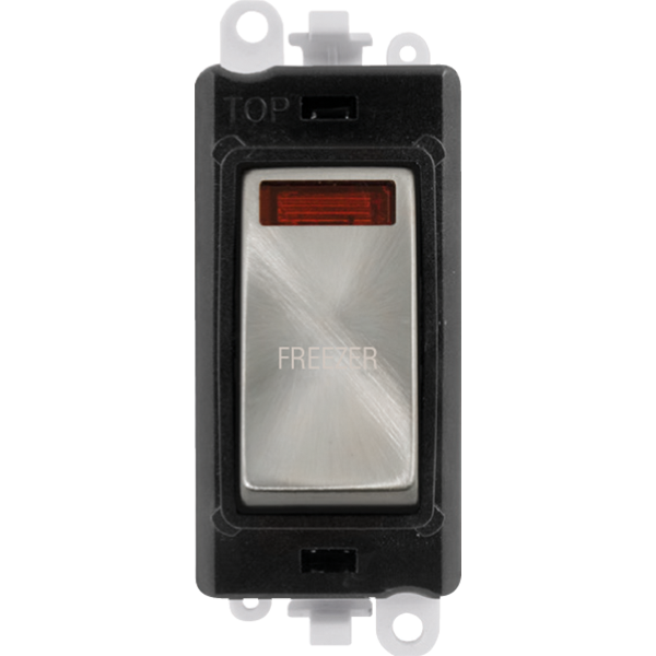 Click Gird Pro 20AX DP FREEZER Black Insert Switch Module with Neon GM2018NBKxx-FZ