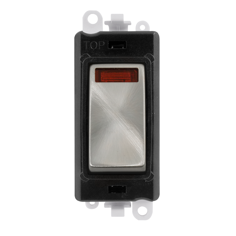 Click Gird Pro 20AX DP Black Insert Switch Module with Neon GM2018NBKxx