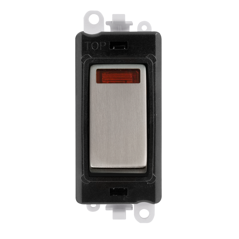 Click Gird Pro 20AX DP Black Insert Switch Module with Neon GM2018NBKxx