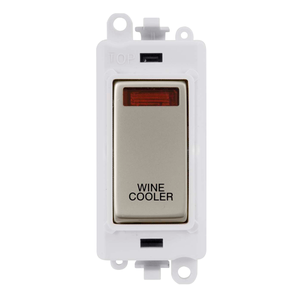 Click Gird Pro 20AX DP WINE COOLER White Insert Switch Module with Neon GM2018NPWxx-WC