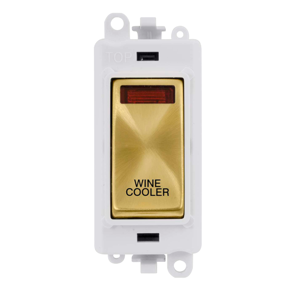 Click Gird Pro 20AX DP WINE COOLER White Insert Switch Module with Neon GM2018NPWxx-WC