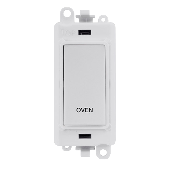 Click Gird Pro 20AX DP OVEN White Insert Switch Module GM2018PWxx-OV