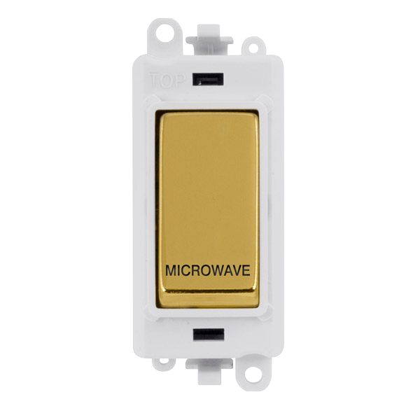 Click Gird Pro 20AX DP MICROWAVE White Insert Switch Module GM2018PWxx-MW