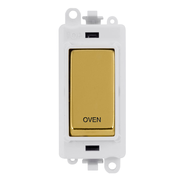 Click Gird Pro 20AX DP OVEN White Insert Switch Module GM2018PWxx-OV
