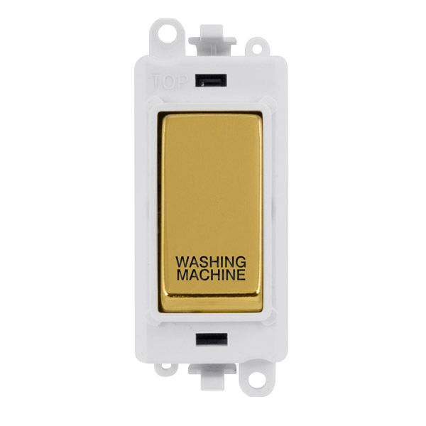 Click Gird Pro 20AX DP WASHING MACHINE White Insert Switch Module GM2018PWxx-WM