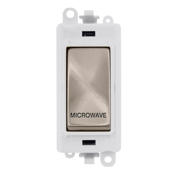 Click Gird Pro 20AX DP MICROWAVE White Insert Switch Module GM2018PWxx-MW