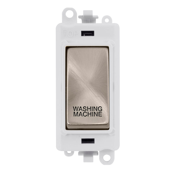 Click Gird Pro 20AX DP WASHING MACHINE White Insert Switch Module GM2018PWxx-WM