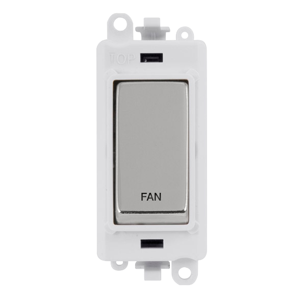 Click Gird Pro 20AX DP FAN White Insert Switch Module GM2018PWxx-FN