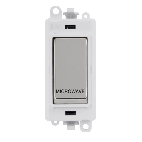 Click Gird Pro 20AX DP MICROWAVE White Insert Switch Module GM2018PWxx-MW