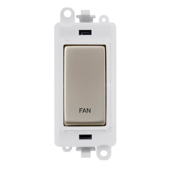 Click Gird Pro 20AX DP FAN White Insert Switch Module GM2018PWxx-FN