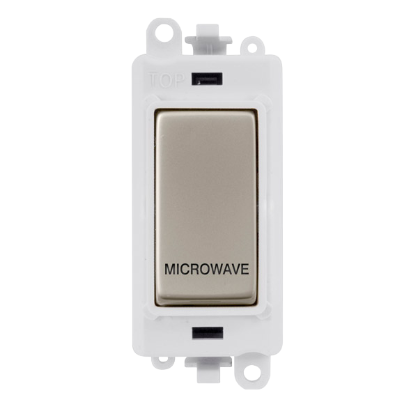 Click Gird Pro 20AX DP MICROWAVE White Insert Switch Module GM2018PWxx-MW