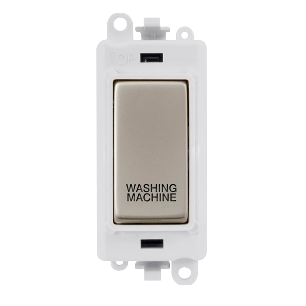 Click Gird Pro 20AX DP WASHING MACHINE White Insert Switch Module GM2018PWxx-WM