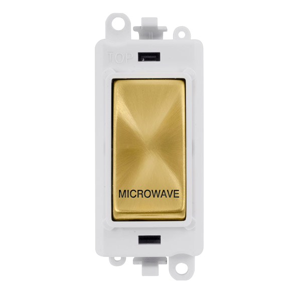 Click Gird Pro 20AX DP MICROWAVE White Insert Switch Module GM2018PWxx-MW