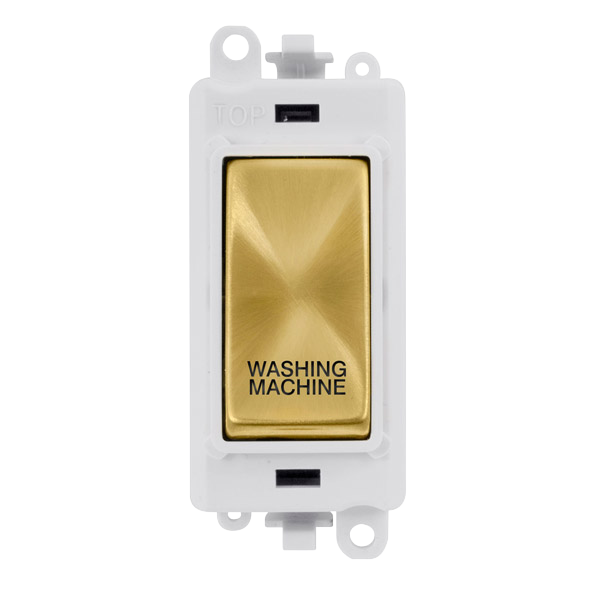 Click Gird Pro 20AX DP WASHING MACHINE White Insert Switch Module GM2018PWxx-WM