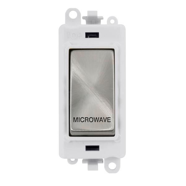 Click Gird Pro 20AX DP MICROWAVE White Insert Switch Module GM2018PWxx-MW