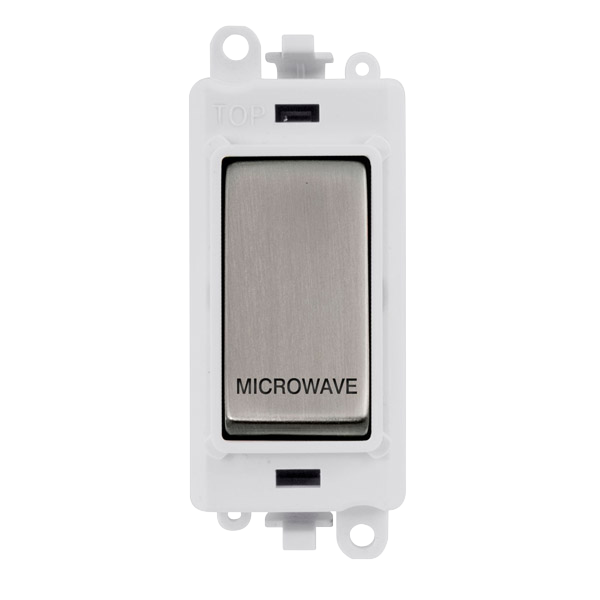 Click Gird Pro 20AX DP MICROWAVE White Insert Switch Module GM2018PWxx-MW