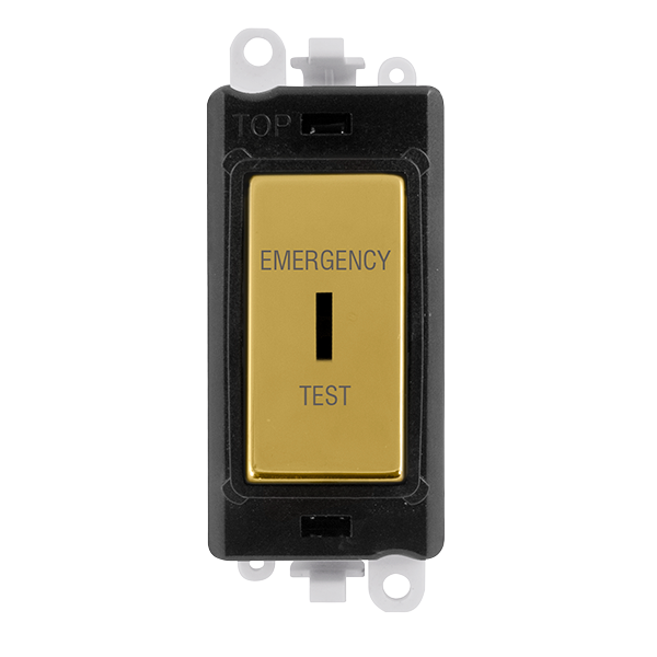 Click Gird Pro 20AX DP EMERGENCY TEST Keyswitch Black Insert Switch Module GM2046BKxxET