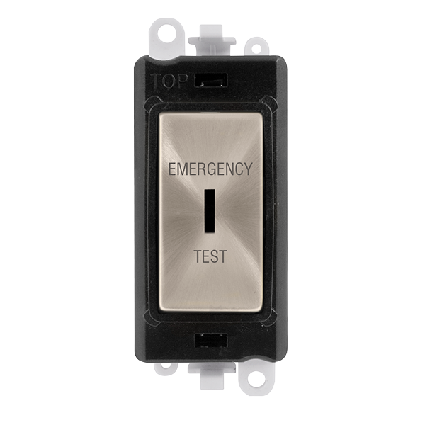 Click Gird Pro 20AX DP EMERGENCY TEST Keyswitch Black Insert Switch Module GM2046BKxxET