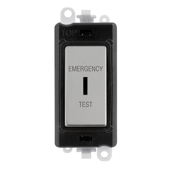 Click Gird Pro 20AX DP EMERGENCY TEST Keyswitch Black Insert Switch Module GM2046BKxxET