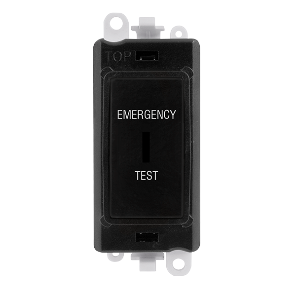 Click Gird Pro 20AX DP EMERGENCY TEST Keyswitch Black Insert Switch Module GM2046BKxxET