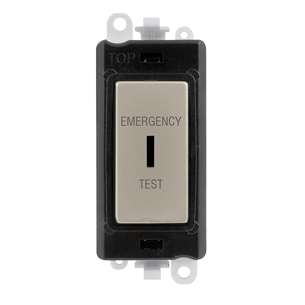 Click Gird Pro 20AX DP EMERGENCY TEST Keyswitch Black Insert Switch Module GM2046BKxxET