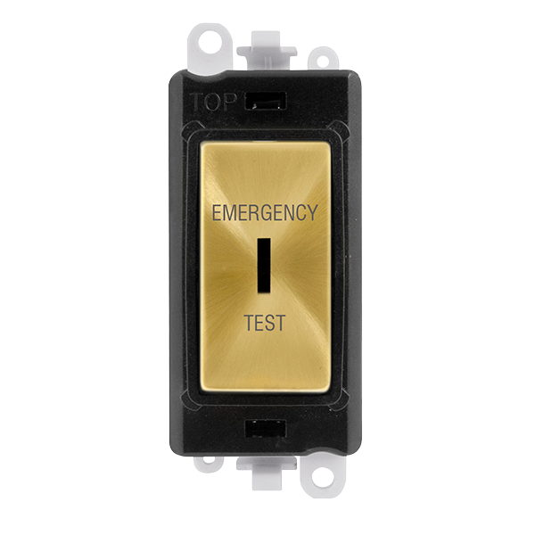 Click Gird Pro 20AX DP EMERGENCY TEST Keyswitch Black Insert Switch Module GM2046BKxxET