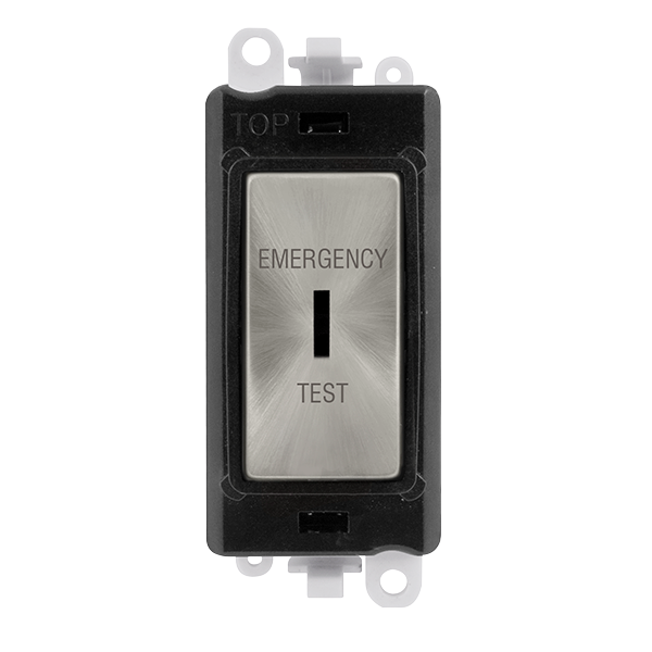 Click Gird Pro 20AX DP EMERGENCY TEST Keyswitch Black Insert Switch Module GM2046BKxxET