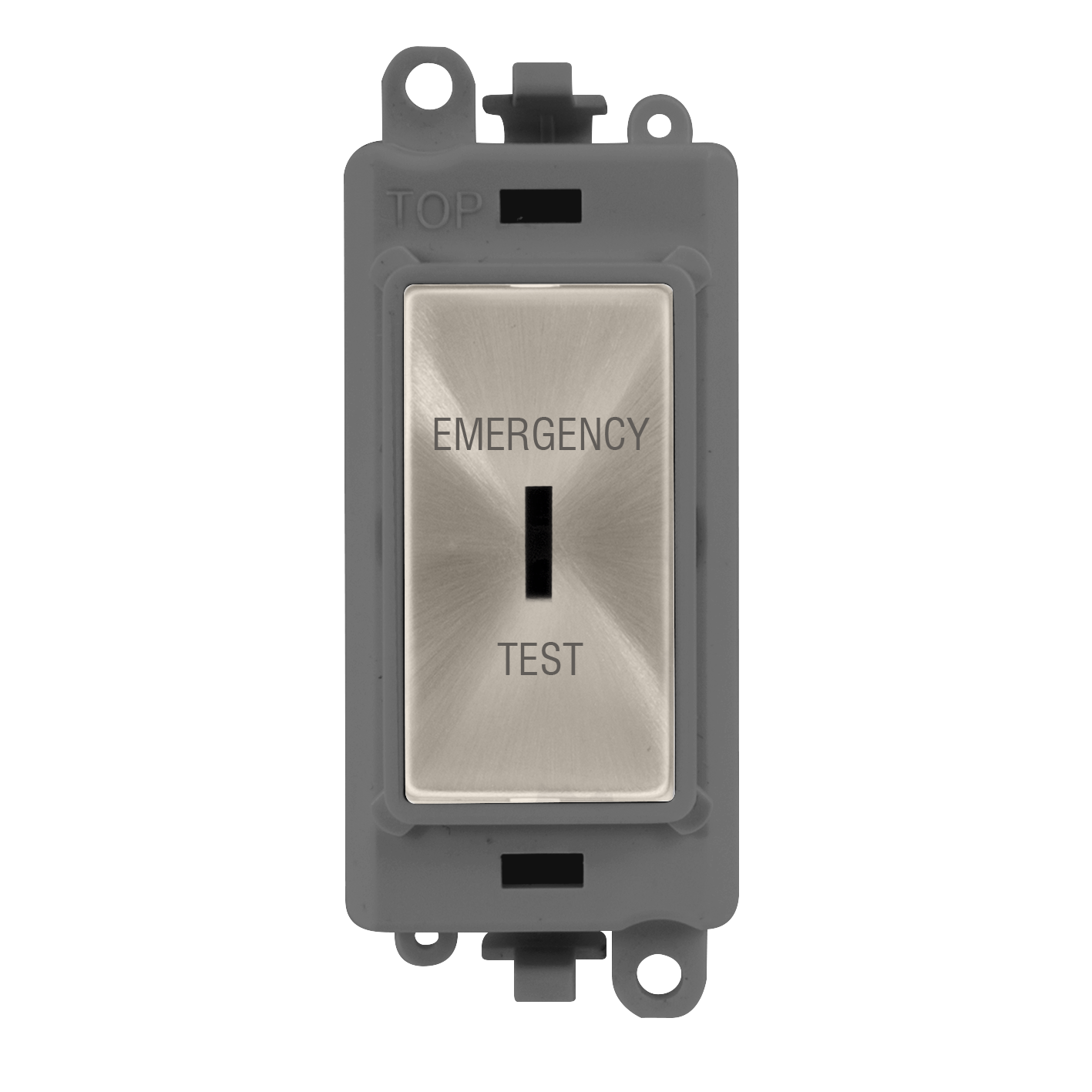 Click Gird Pro 20AX DP EMERGENCY TEST Keyswitch Grey Insert Switch Module GM2046GYxxET