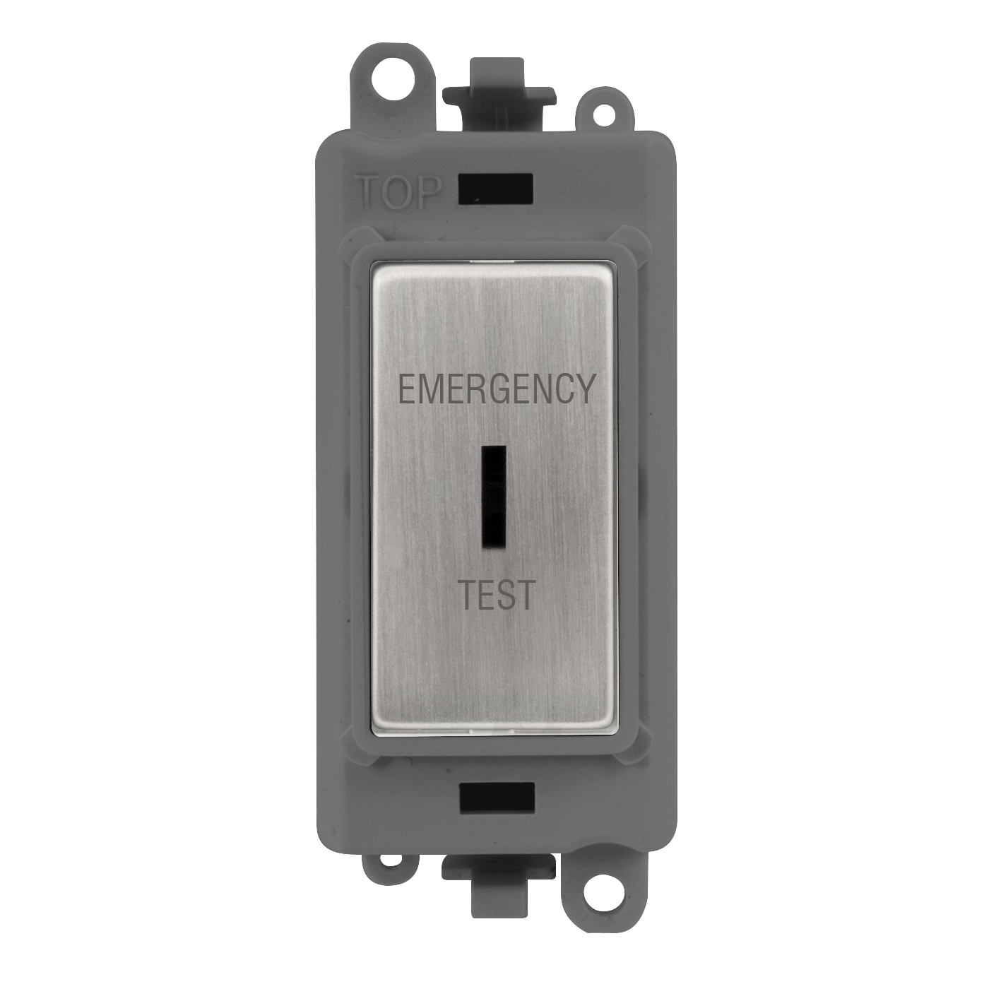 Click Gird Pro 20AX DP EMERGENCY TEST Keyswitch Grey Insert Switch Module GM2046GYxxET