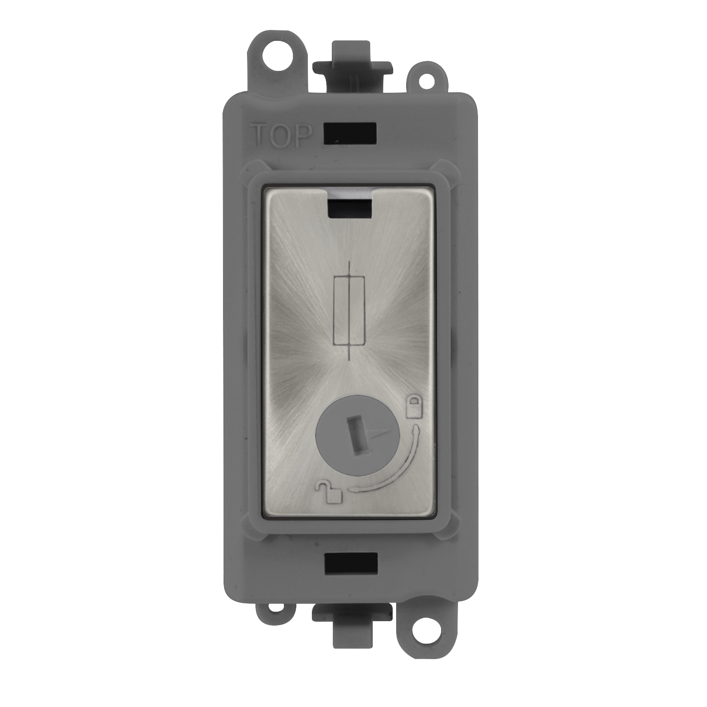 Click Gird Pro 13A Fused Lockable Grey Insert Module GM2047-LGYxx