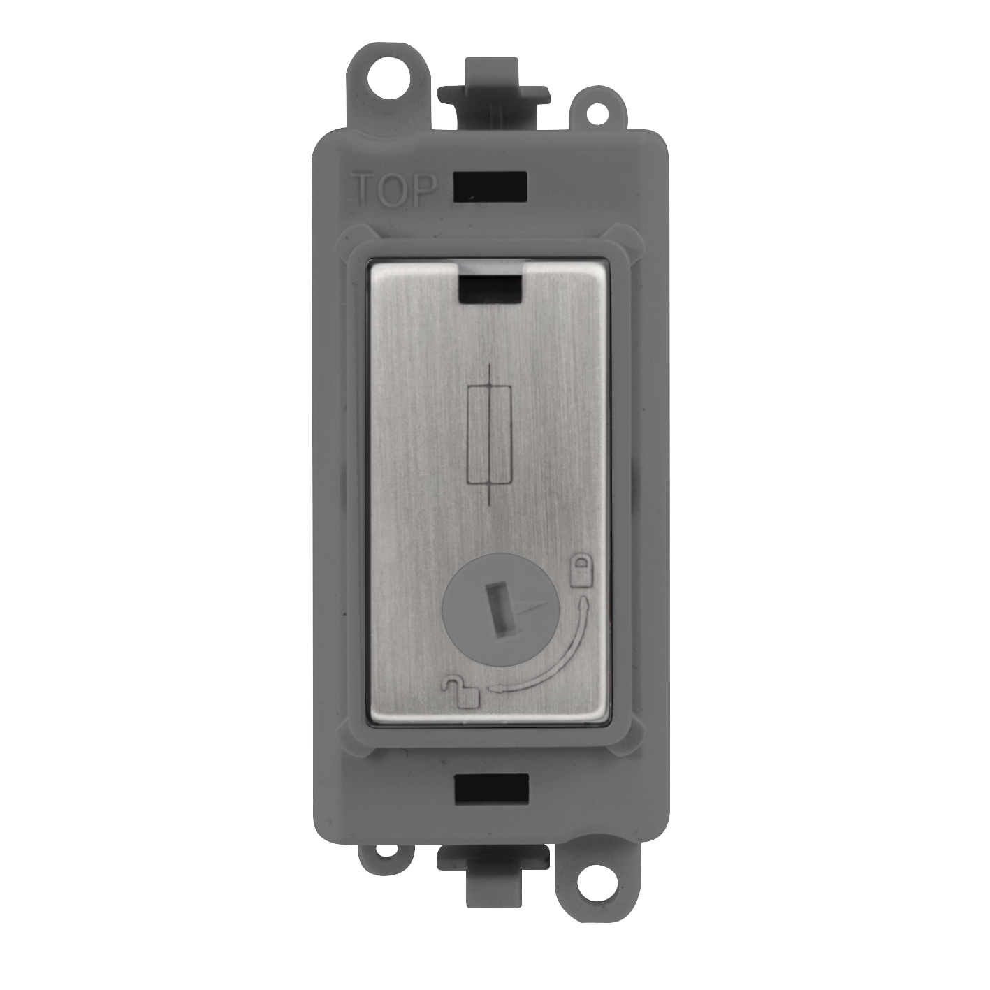 Click Gird Pro 13A Fused Lockable Grey Insert Module GM2047-LGYxx