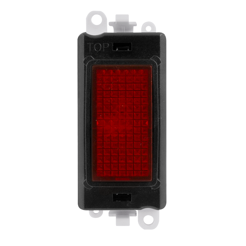 Click Grid Pro 240V Red Indicator Black Insert Module GM2080BK