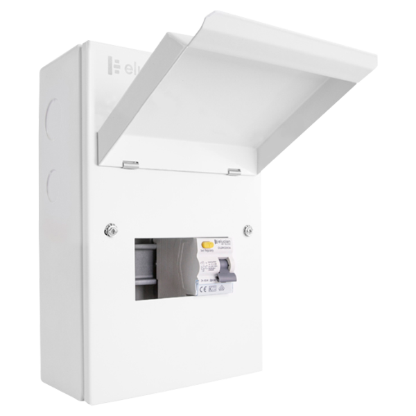 Click Elucian 5 Way (3 Free) Metal Garage Unit with 63A RCD GUEB563RCD3