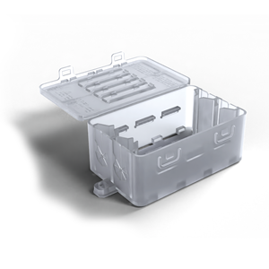 Wiska KONNEKTIT 204 100 x 52 x 35mm IP20 Junction Box for 221 Wago Connectors 10112454