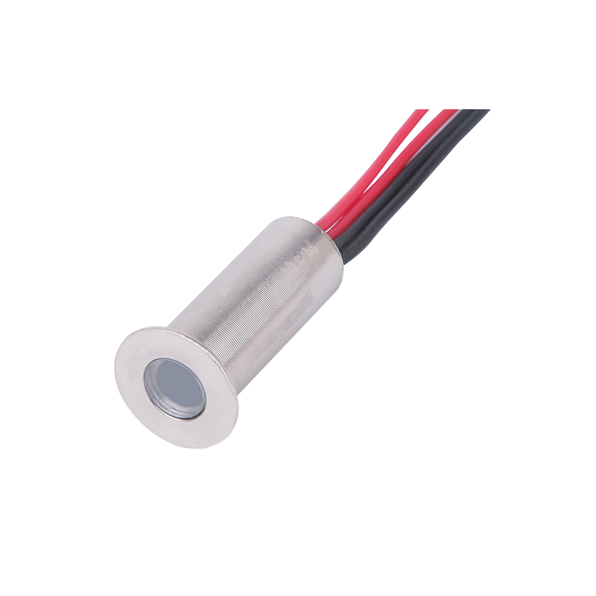 ELD Microdisc Plinth Single Head Brushed Nickel LED 6000K with Driver LED-PL2-WH