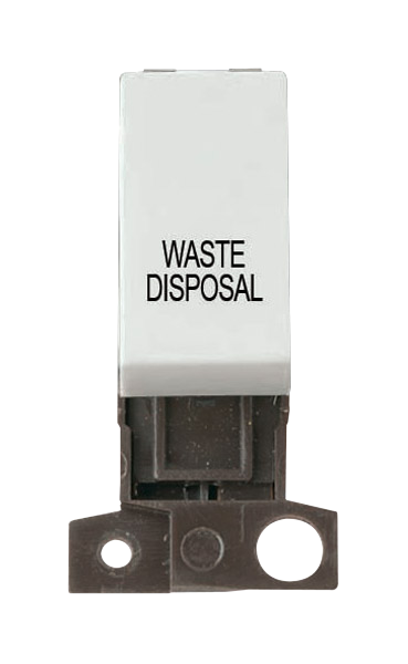 Click MiniGrid 10AX 13A WASTE DISPOSAL Module Switch MD018xx-WD