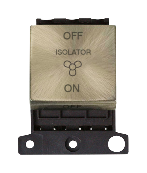 Click MiniGrid 10A 3 Pole Fan Isolation Switch (Twin Width) MD020