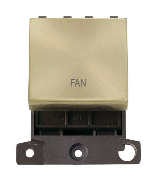 Click MiniGrid 20A DP FAN Switch Module (Twin Width) MD022xx-FN