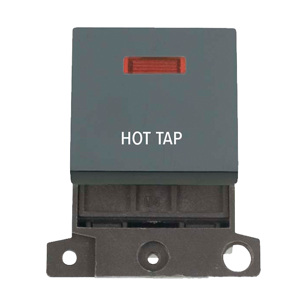 Click MiniGrid 20A DP HOT TAP Switch Module with Neon (Twin Width) MD023xx-HT