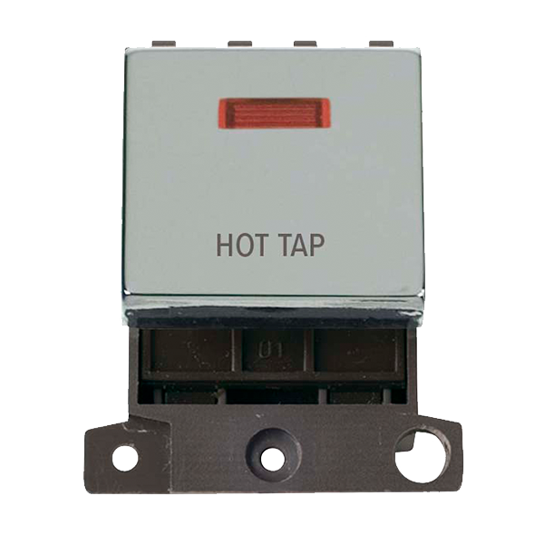Click MiniGrid 20A DP HOT TAP Switch Module with Neon (Twin Width) MD023xx-HT