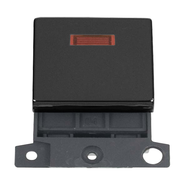 Click MiniGrid 20A DP Switch Module with Neon (Twin Width) MD023
