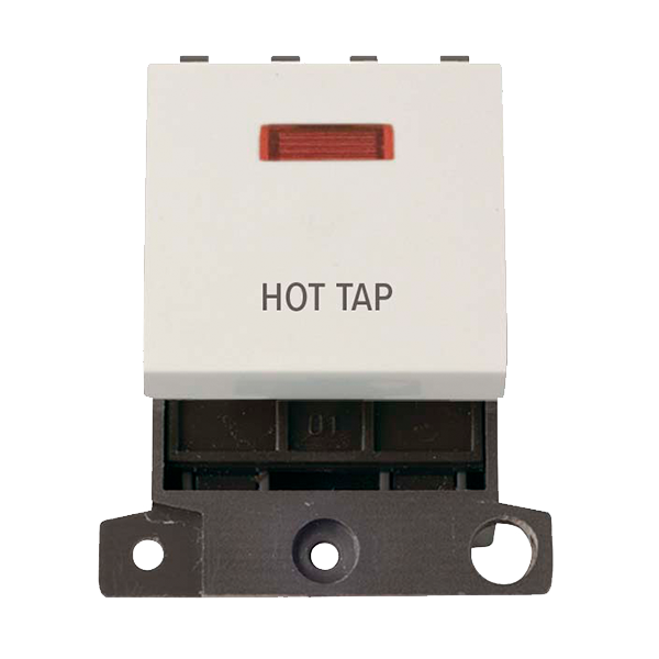 Click MiniGrid 20A DP HOT TAP Switch Module with Neon (Twin Width) MD023xx-HT