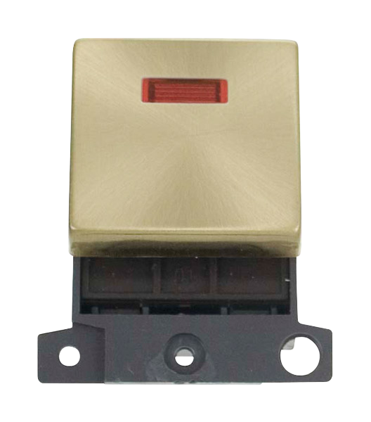 Click MiniGrid 20A DP Switch Module with Neon (Twin Width) MD023