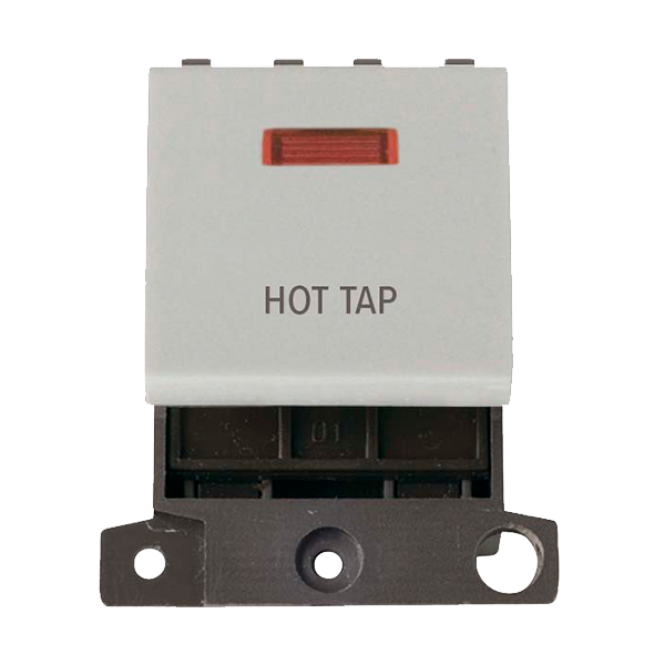 Click MiniGrid 20A DP HOT TAP Switch Module with Neon (Twin Width) MD023xx-HT